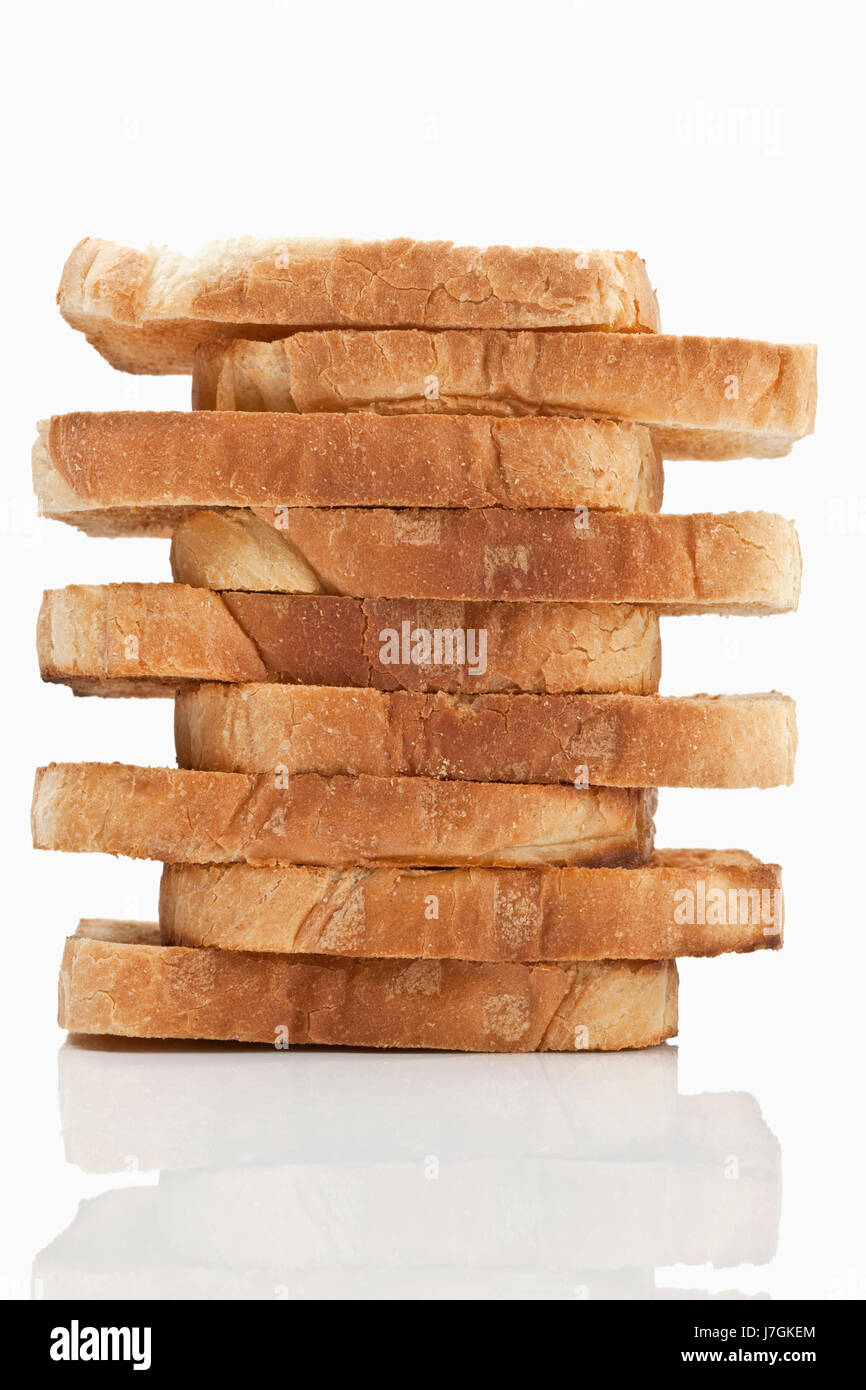 bread stack stacked pastries toast toasted some several a few tower