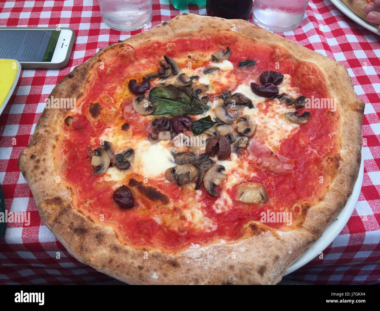 Pizza from Naples, Italy Stock Photo
