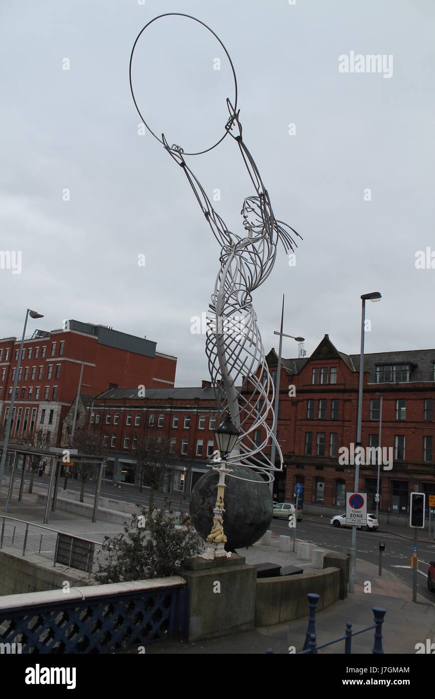 Beacon of Hope or Harmony of Belfast Sculpture, Belfast Stock Photo Alamy