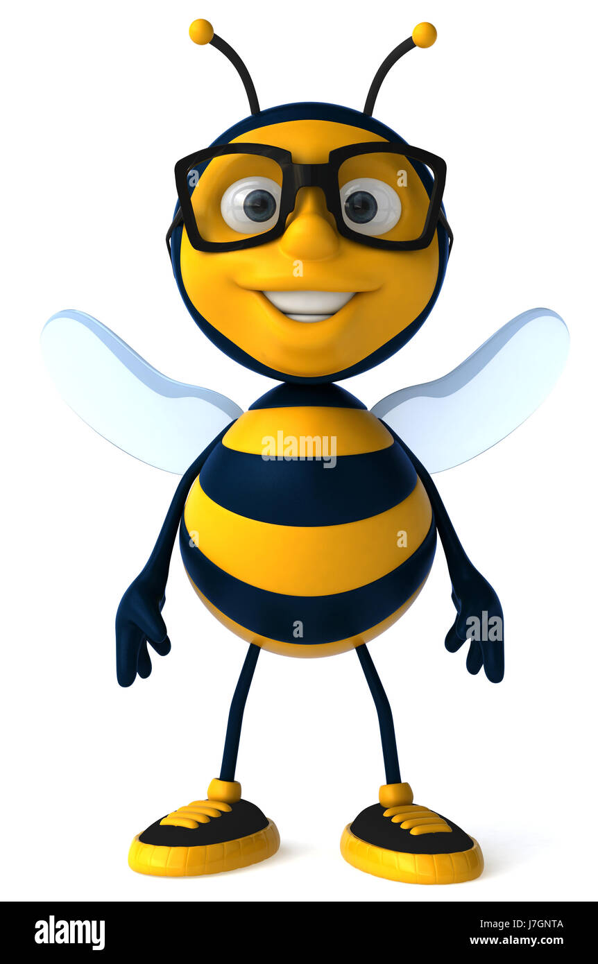 animal illustration wasp character cartoon honey insect bee isolated ...