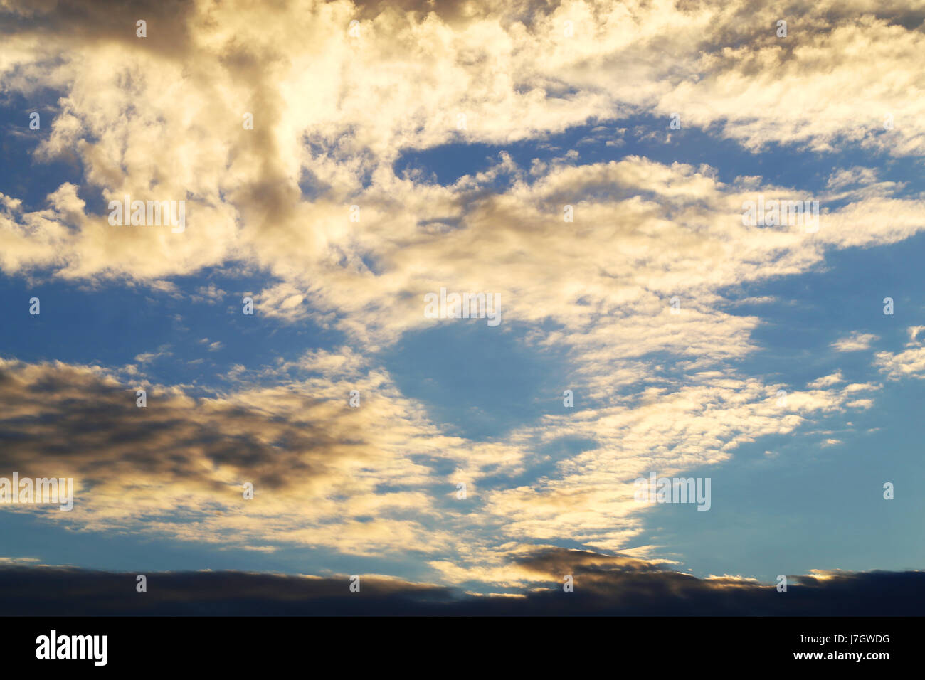 Beautiful photo with large white clouds on a blue sky Stock Photo - Alamy