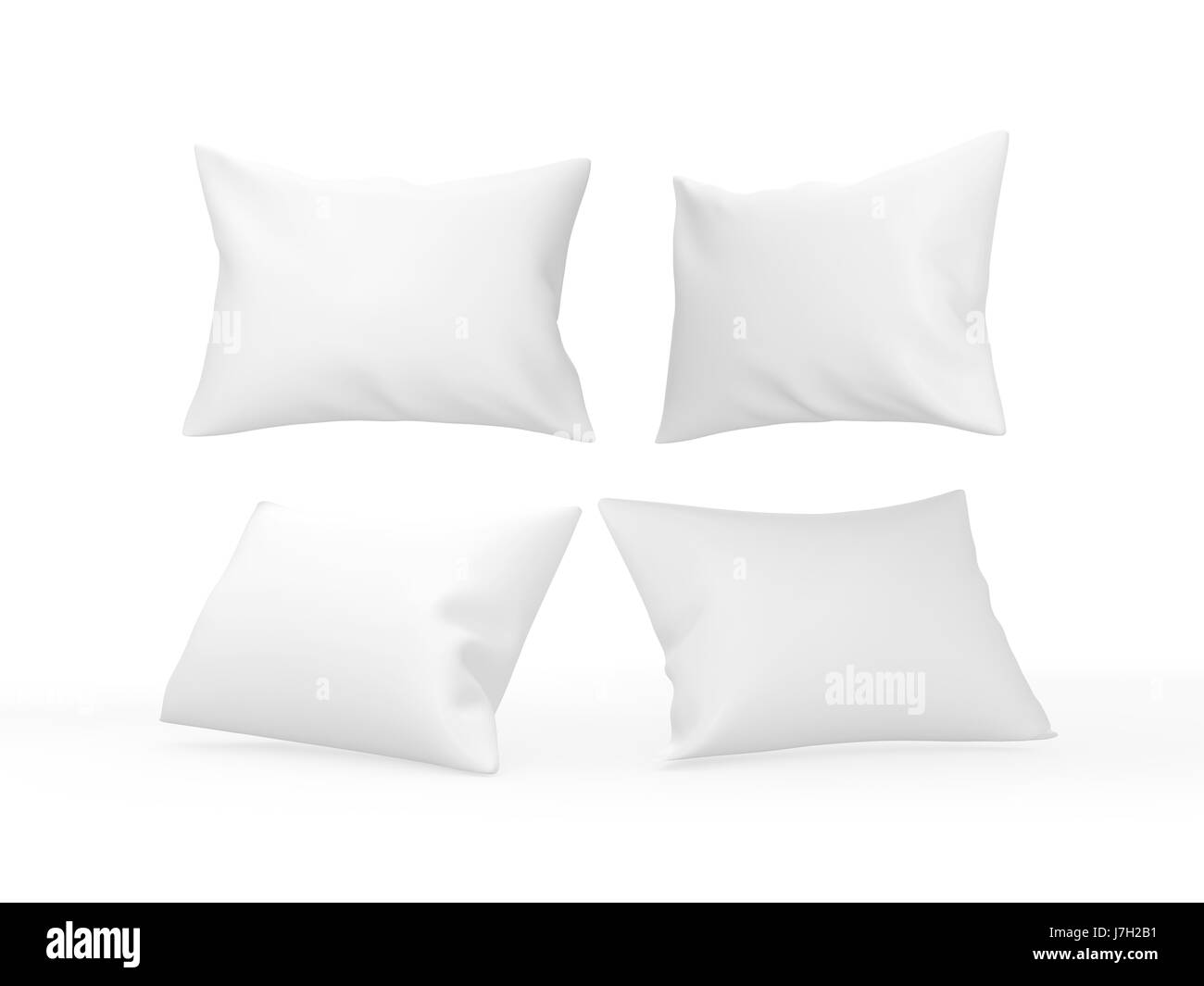 white blank  boudoir pillow with clipping path Stock Photo