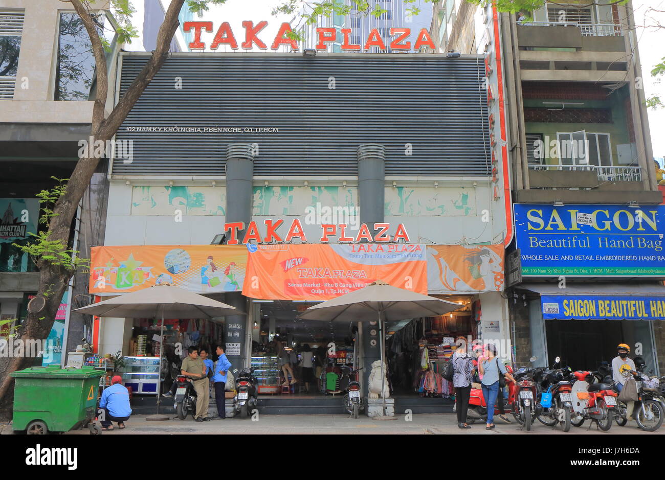 People Visit Taka Plazain Ho Chi Minh City Vietnam Taka Plaza Is