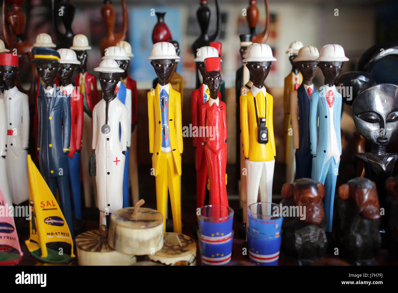Cape Verde souvenir statues Stock Photo Alamy