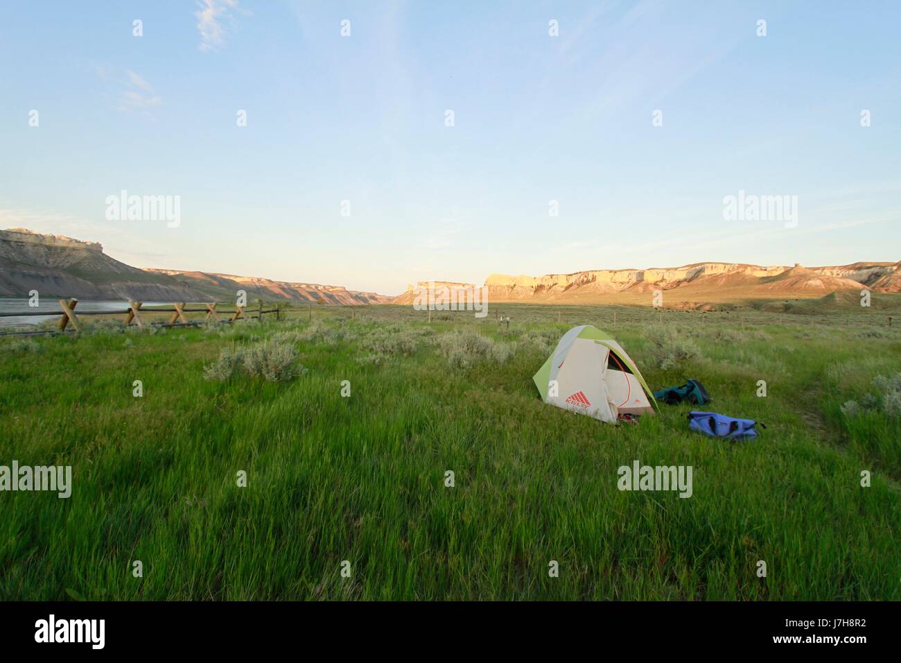 Camping in the Missouri River Breaks National Monument, Montana Stock Photo Alamy
