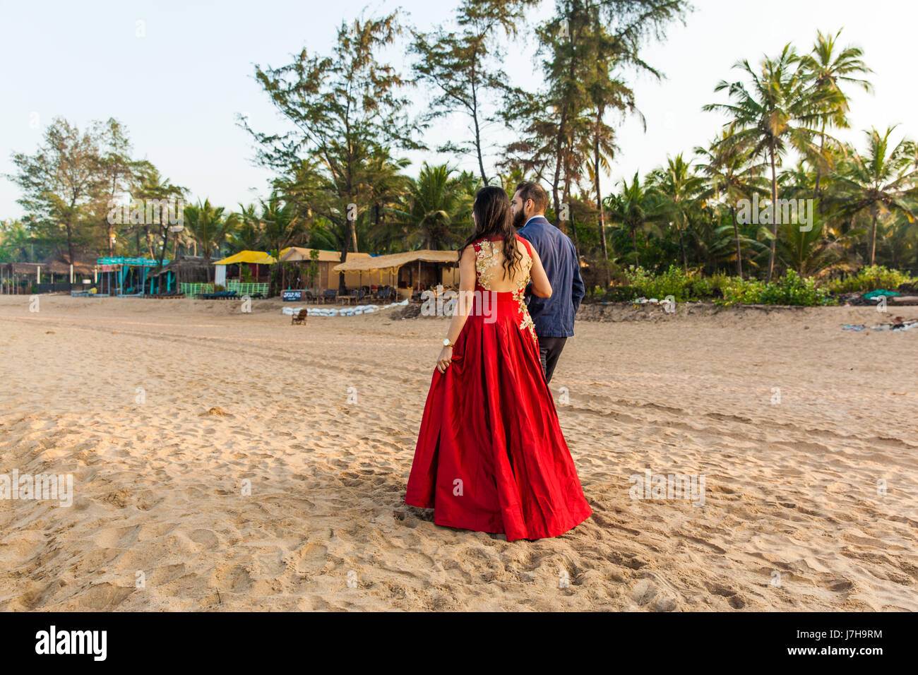 Goa beach couple hi-res stock photography and images - Alamy