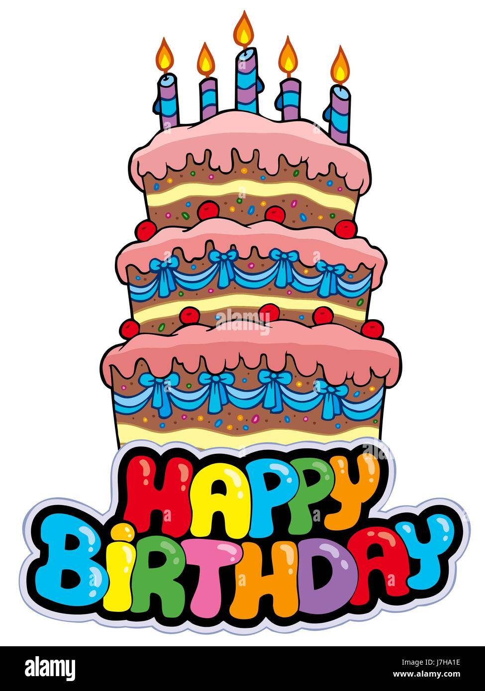Тортик с надписью с днем рождения нарисованный