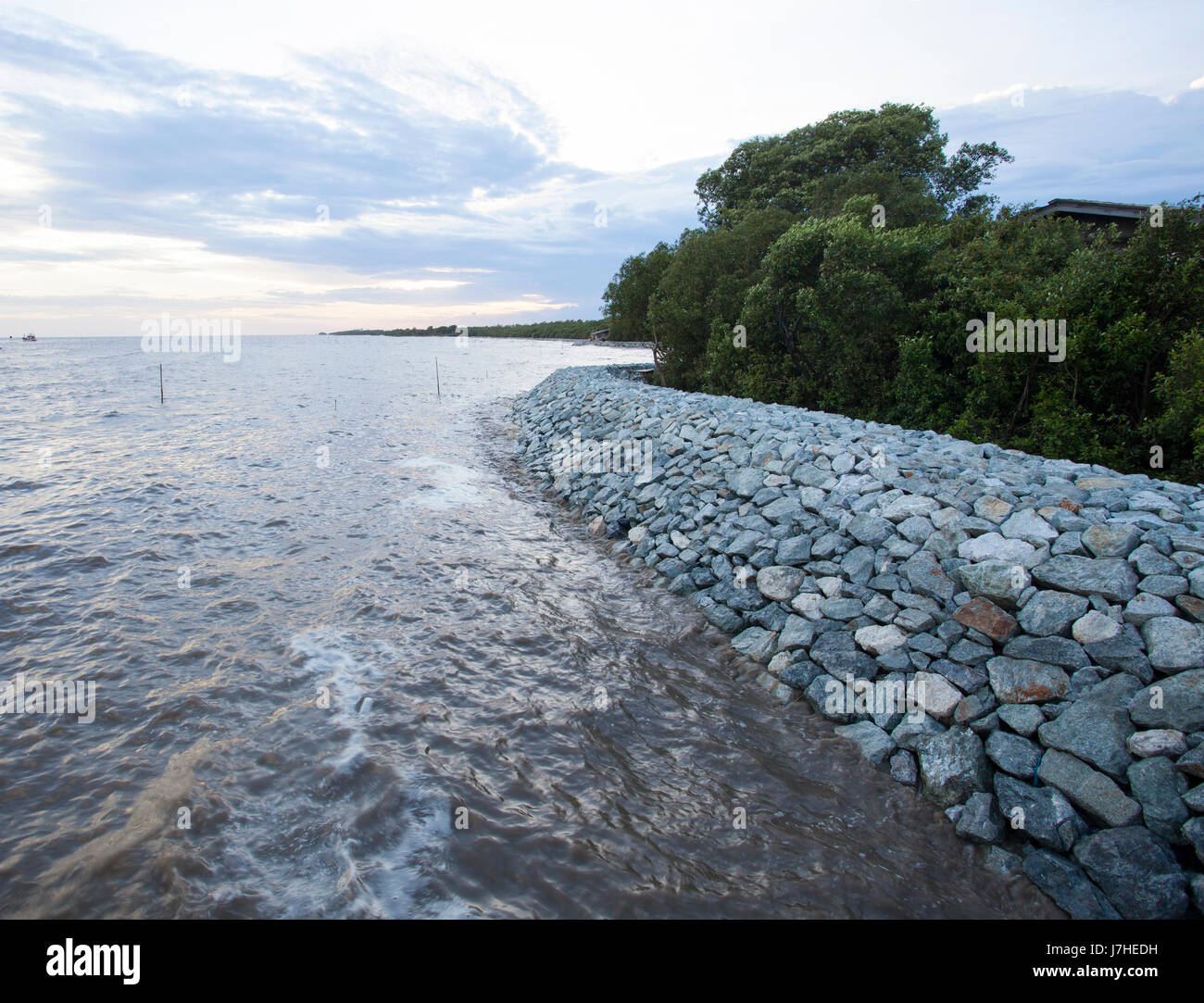 rock dam sea coast protection erosion Stock Photo Alamy
