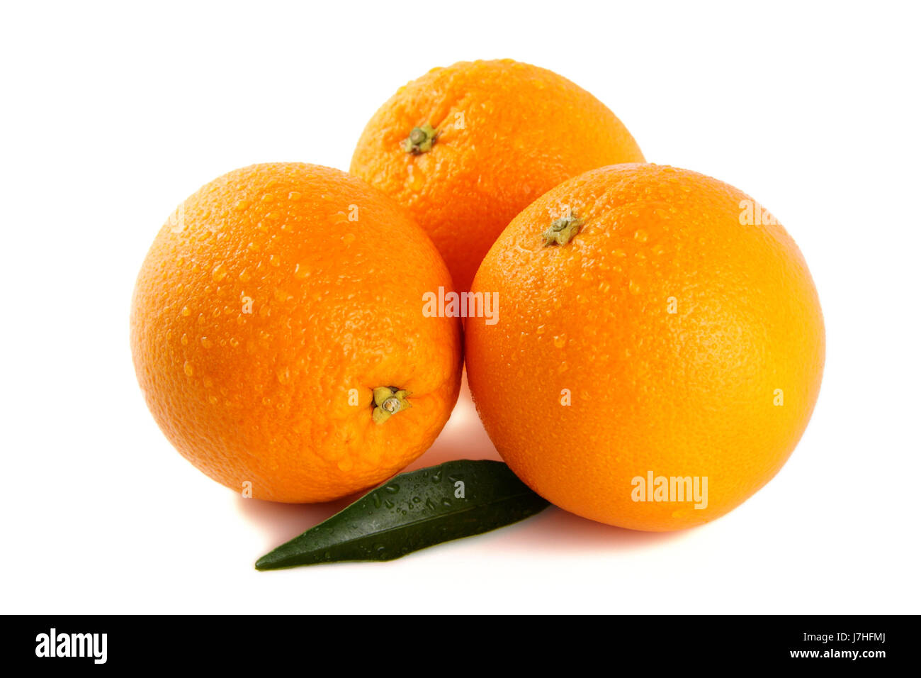 three oranges Stock Photo