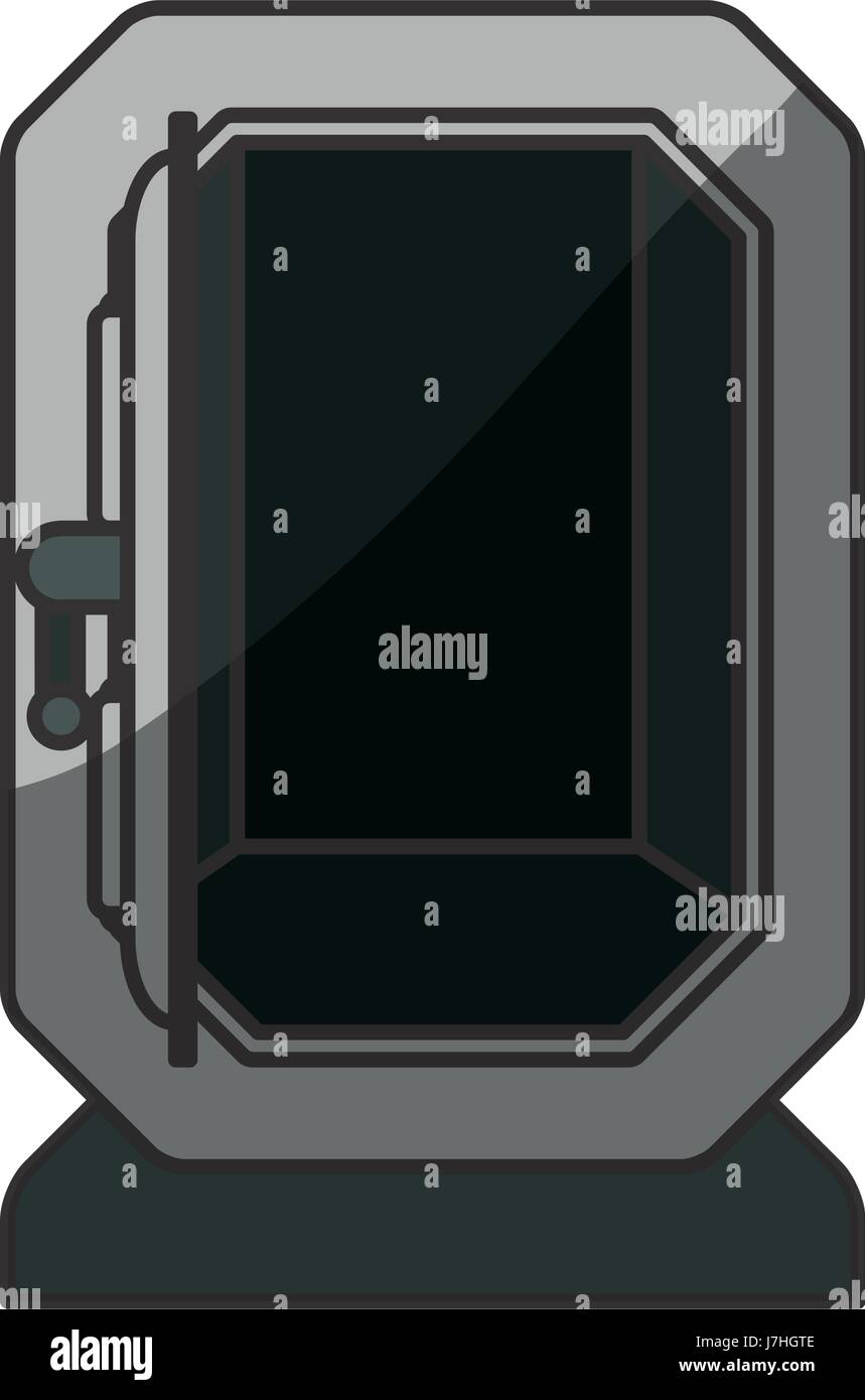 silver metal strong box open Stock Vector Image & Art Alamy