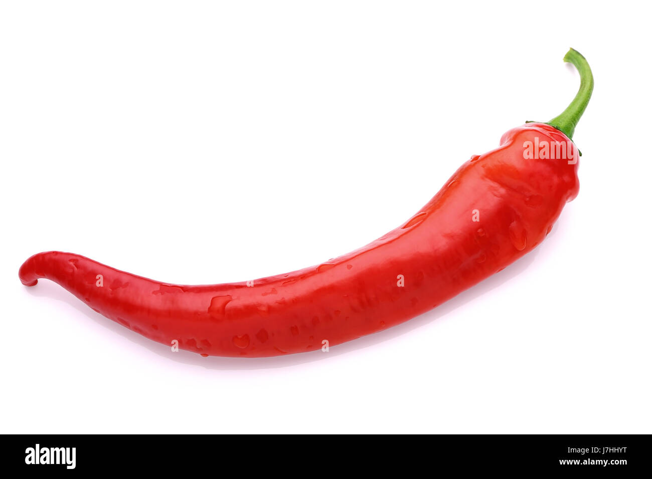 Red chilli peppers isolated on white Stock Photo - Alamy