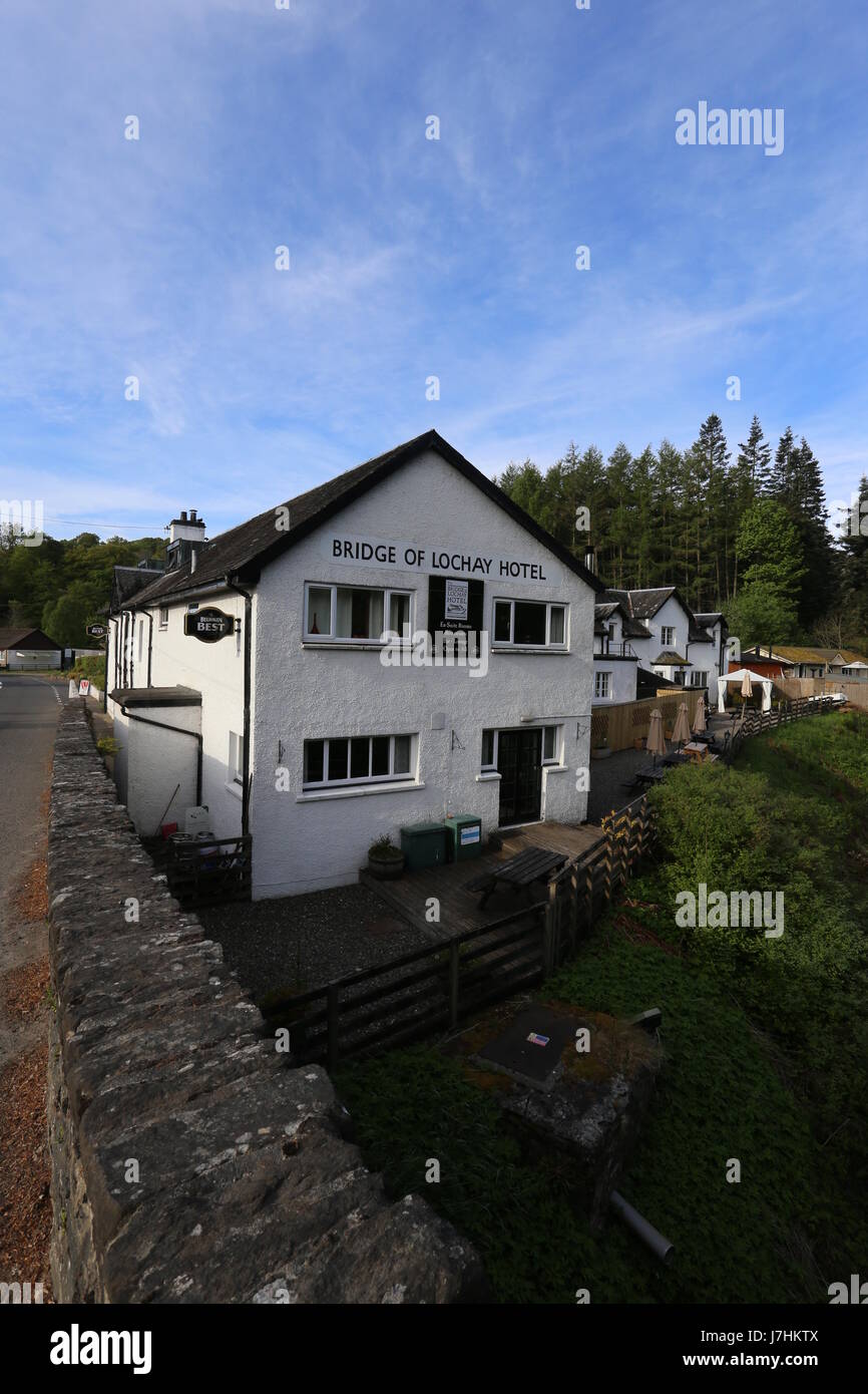 Bridge of Lochay Hotel Killin Scotland May 2017 Stock Photo Alamy
