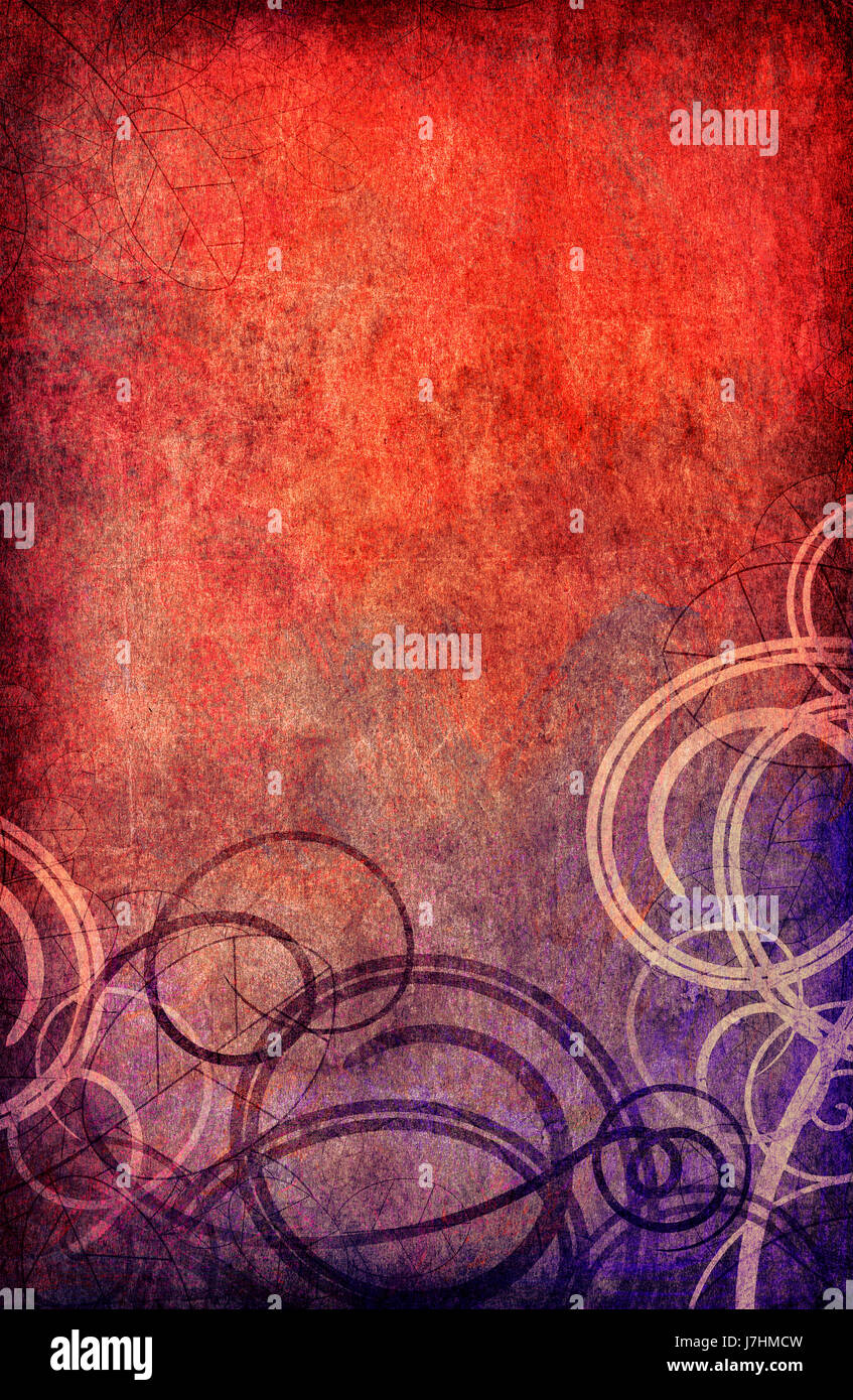 painting abstract retro flourishes sheet of paper paper vellum parchment old Stock Photo Alamy