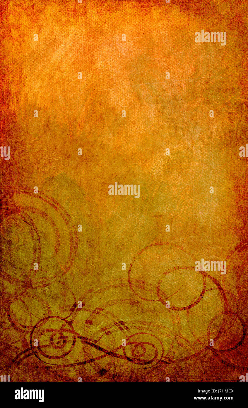 painting abstract retro flourishes sheet of paper paper vellum parchment old Stock Photo Alamy