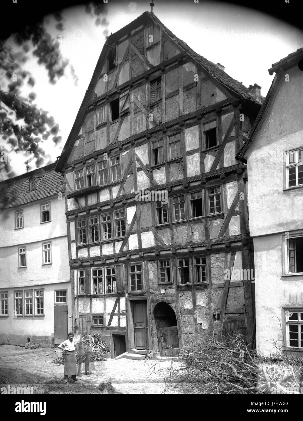 Bickell Rauschenberg Haus Storchennest 1869 1900 abgerissen 1963 Stock Photo