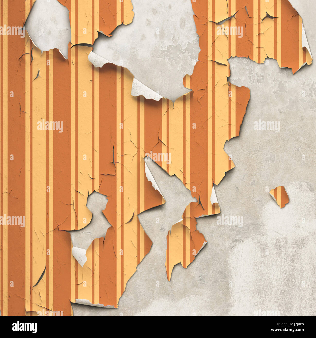 wallpaper torn ripped peeling decayed dirty messy worn old-fashioned  outdated Stock Photo - Alamy