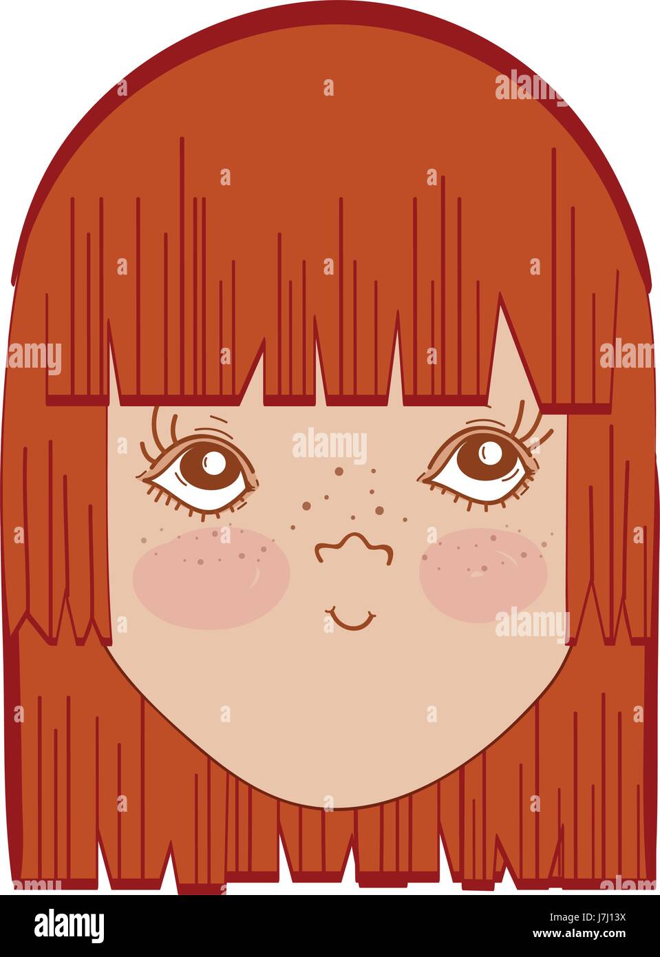 pretty-girl-face-with-hairstyle-and-expression-stock-vector-image-art