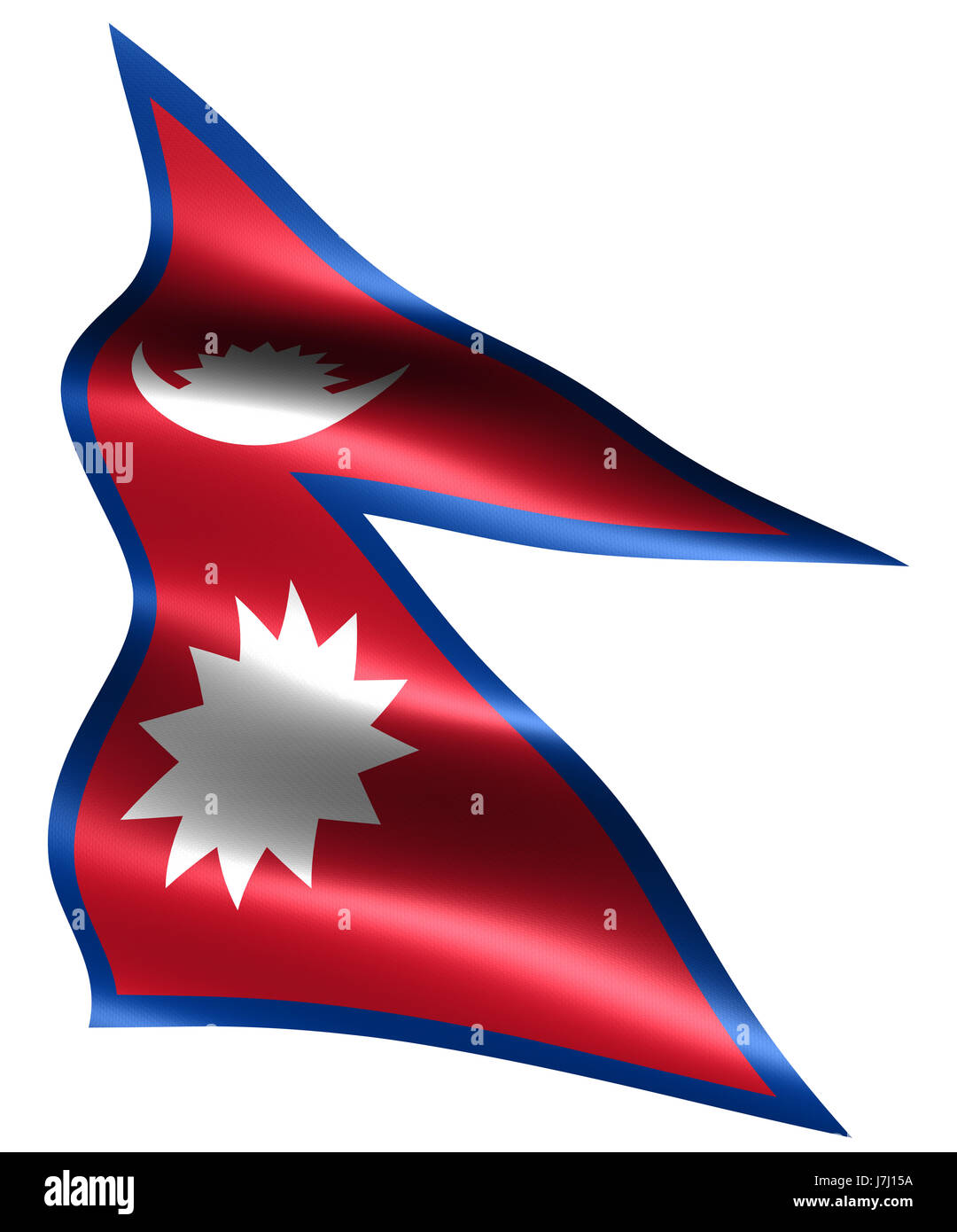 flag banner nation pictogram symbol pictograph trade symbol wave blue culture Stock Photo