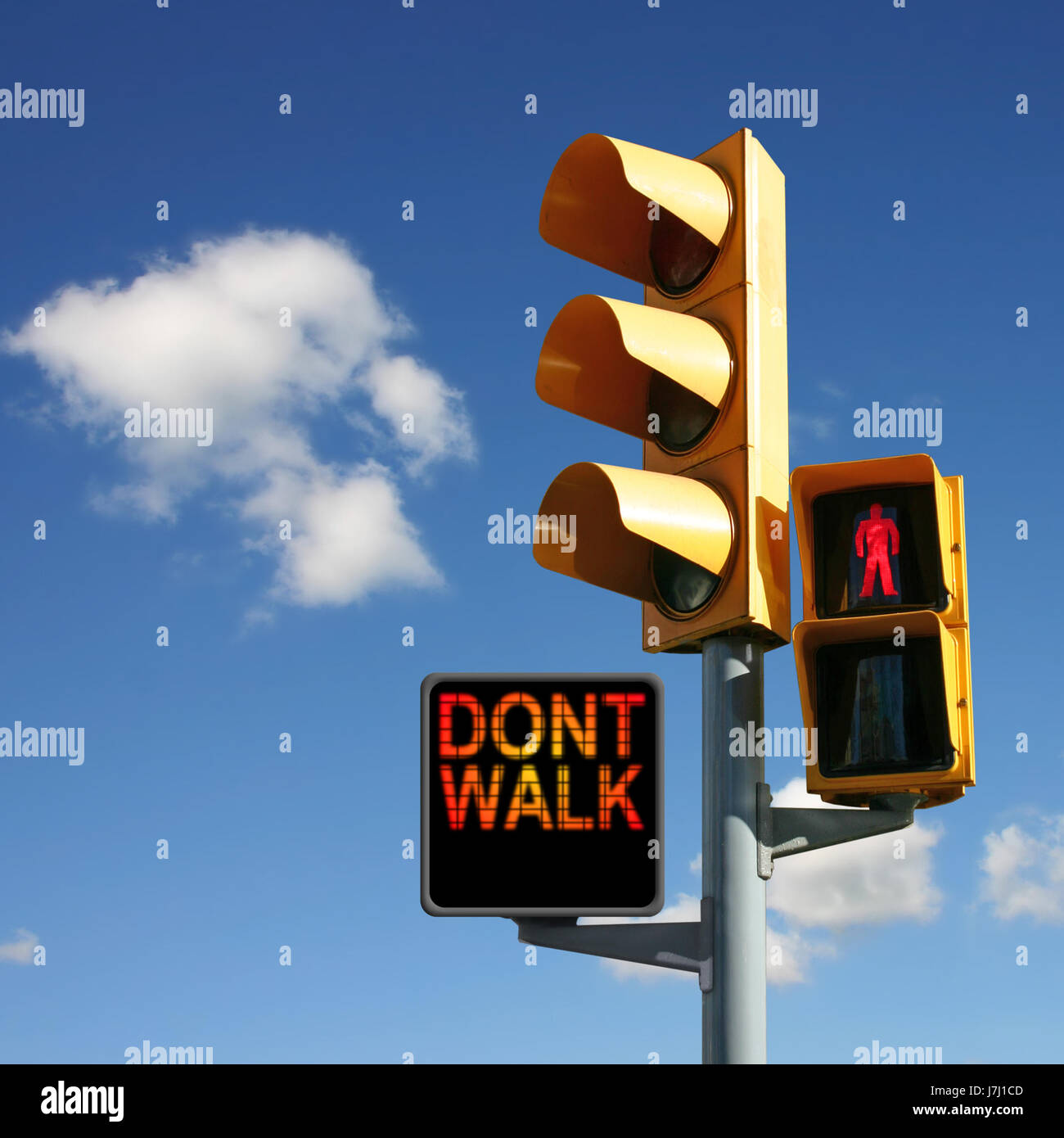 sign signal signpost sign signal danger walk go going walking traffic Stock  Photo - Alamy