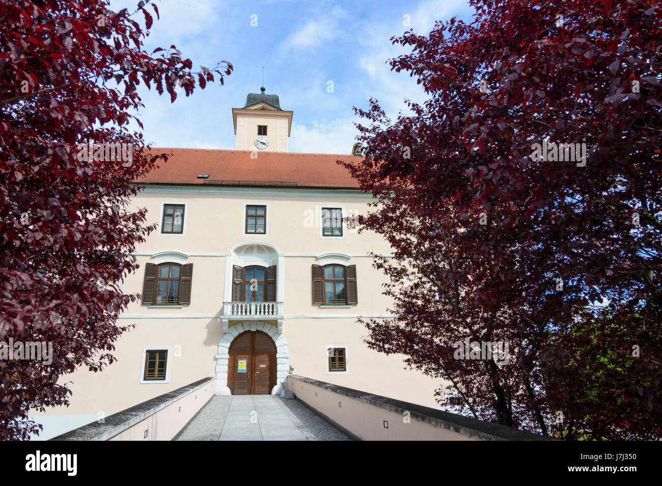 Schloss (castle), today Rathaus (town hall), Vösendorf, Wienerwald, Vienna Woods, Niederösterreich, Lower Austria, Austria Stock Photo