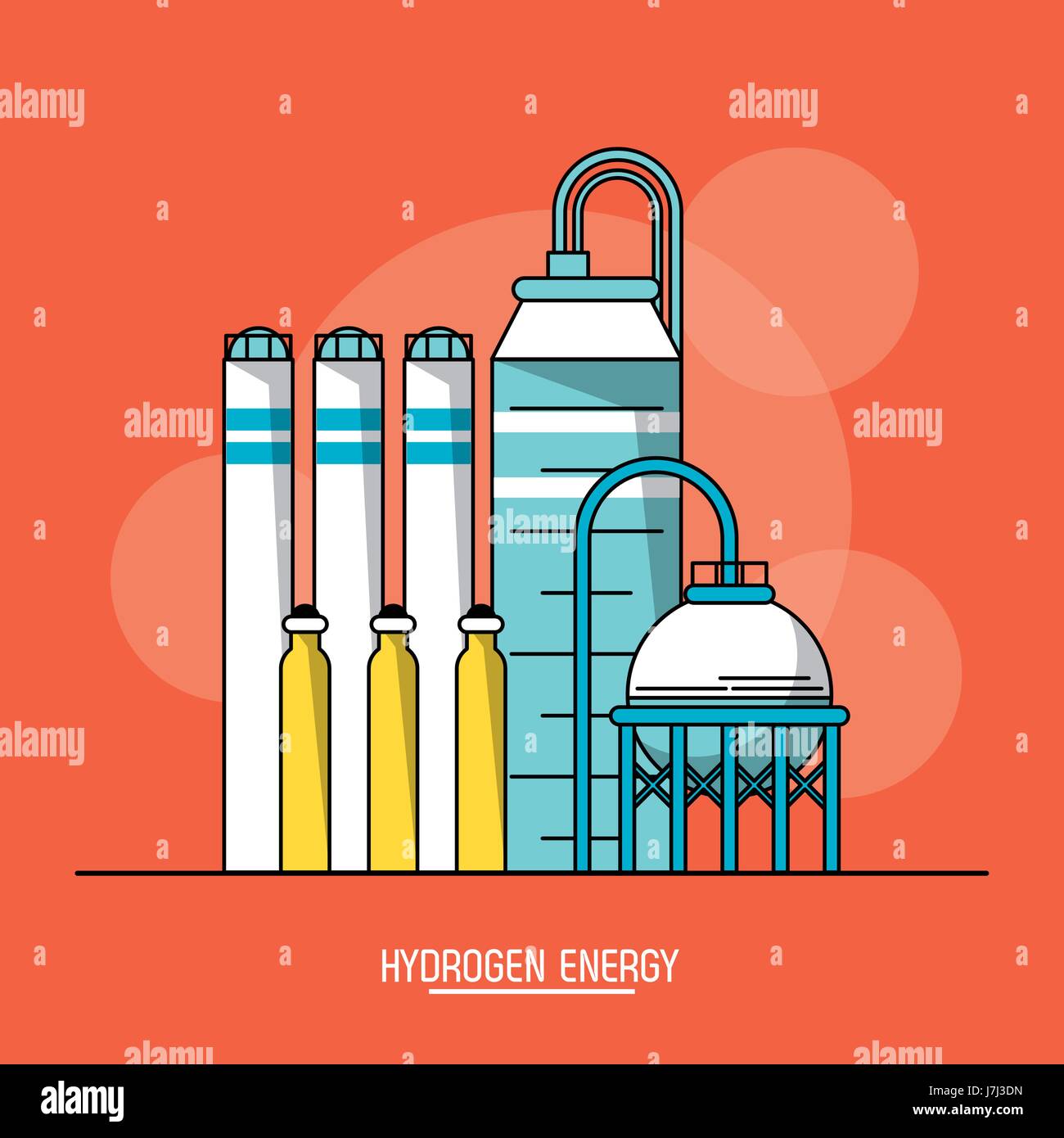 Hydrogen gas bubbles Stock Vector Images Alamy