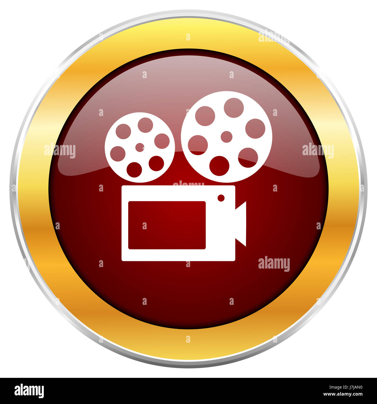 Color Background With Glow With Movie Film Projector Clapperboard