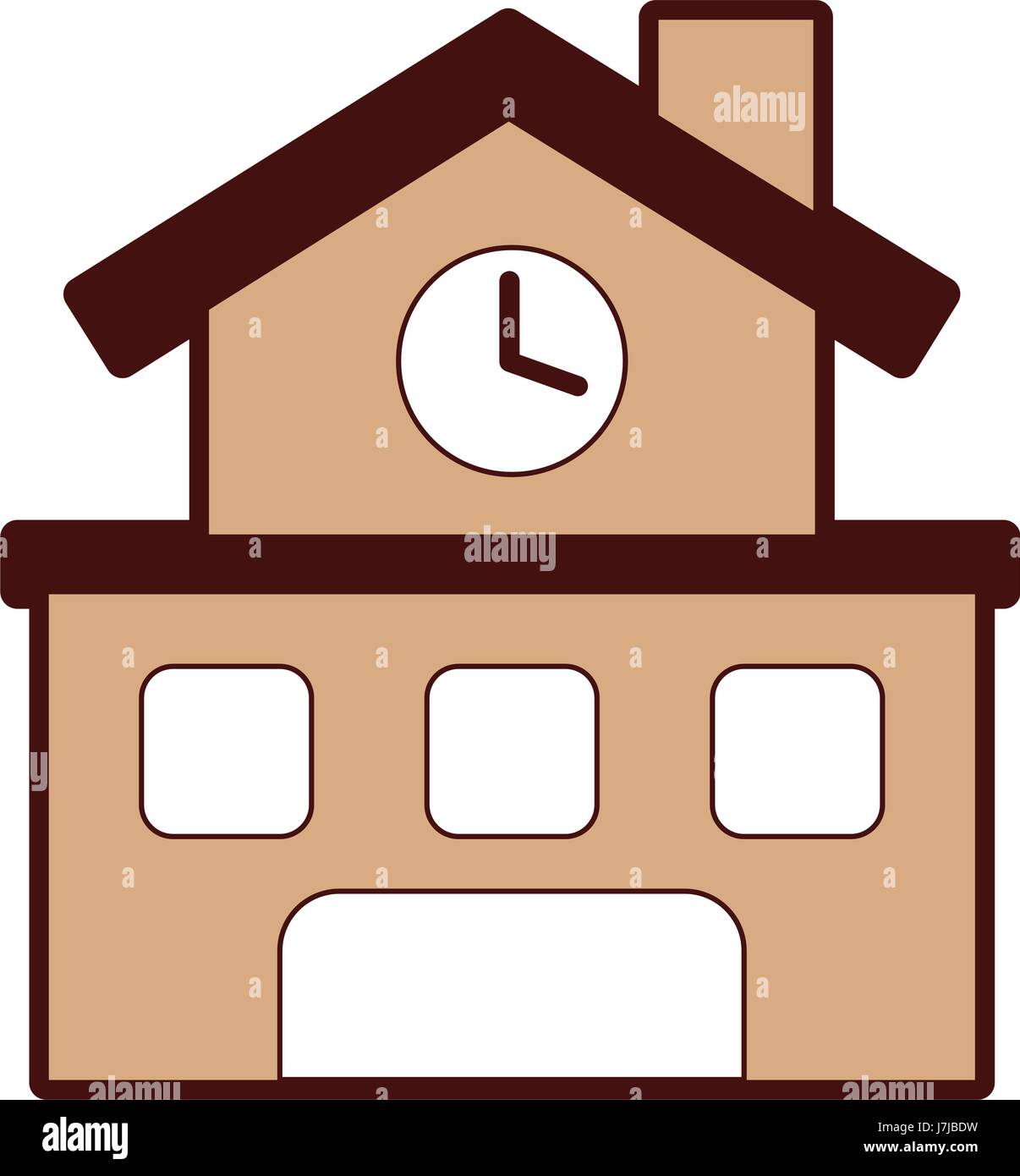 school building isolated icon Stock Vector Image & Art - Alamy