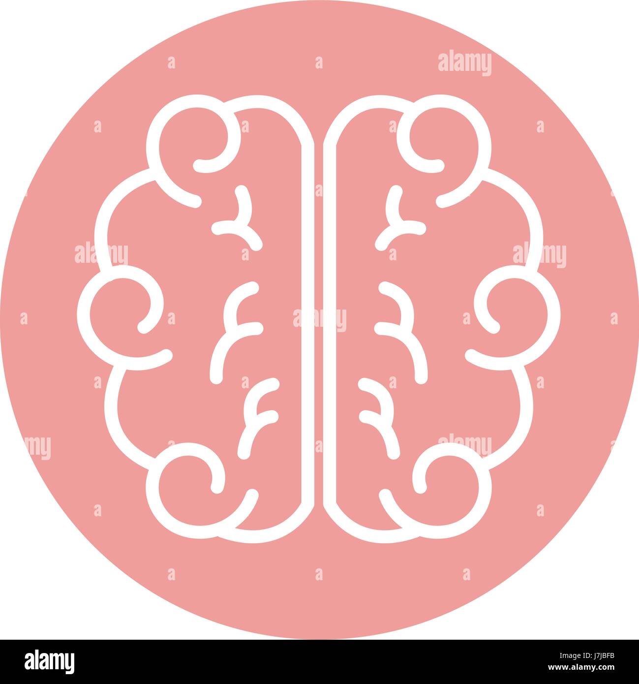 brain human isolated icon Stock Vector Image & Art - Alamy