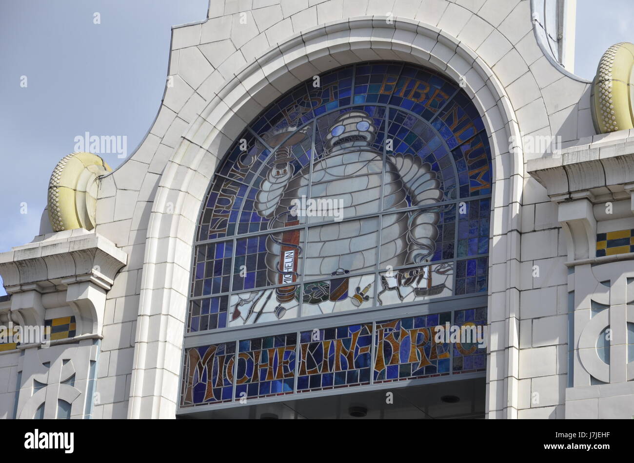 The Art Deco Bibendum Restaurant in Fulham Road, Kensington, London. The building is Michelin House, former hq of the tyre company in the UK Stock Photo