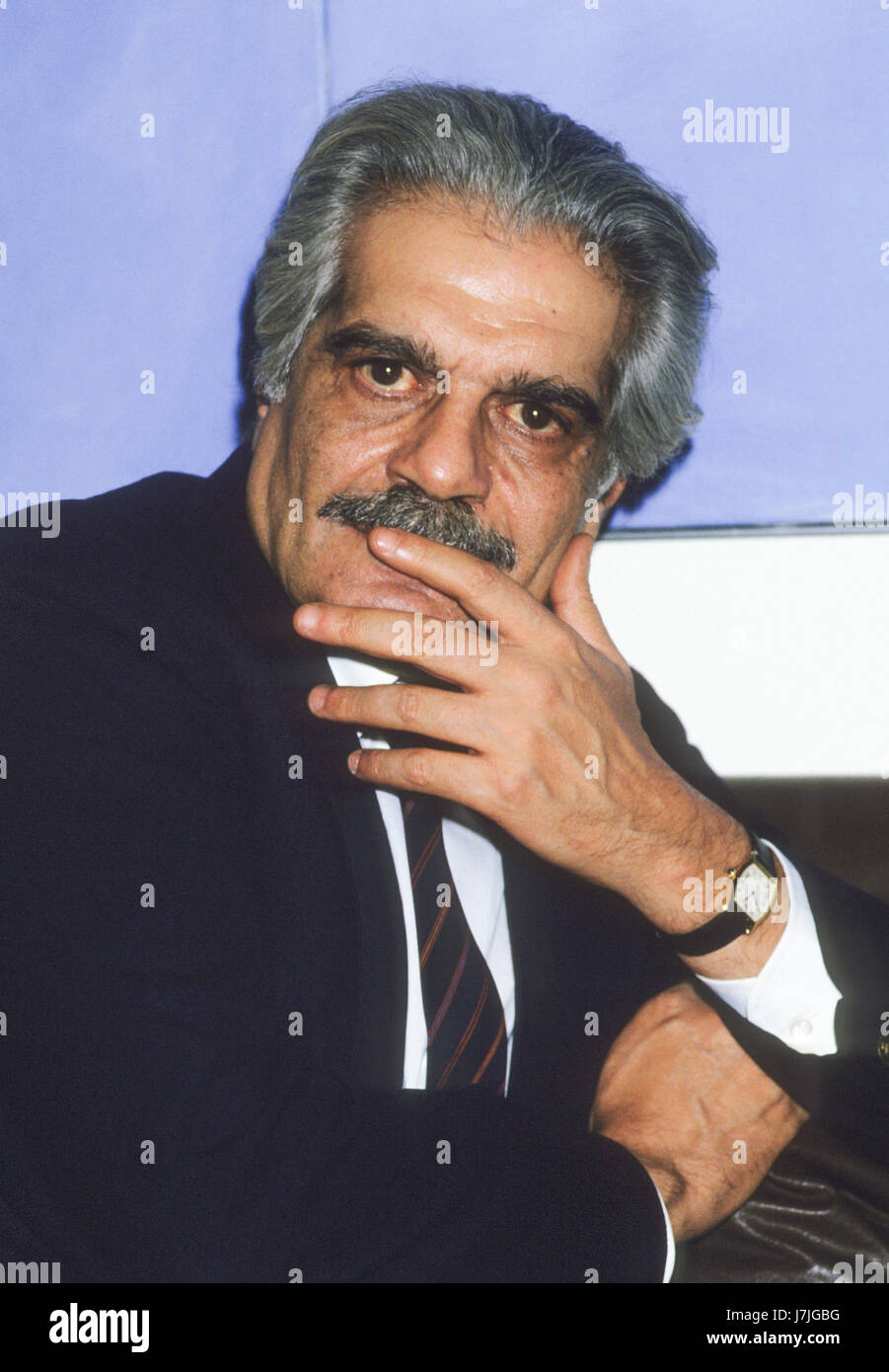 Omar Sharif Egypt and US actor 1984 Stock Photo Alamy