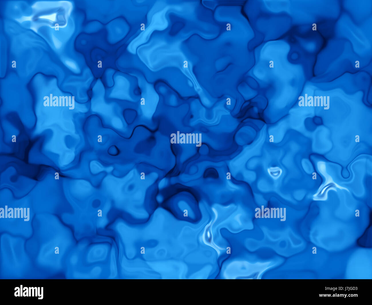 Abstract Liquid Background in Blue Stock Photo