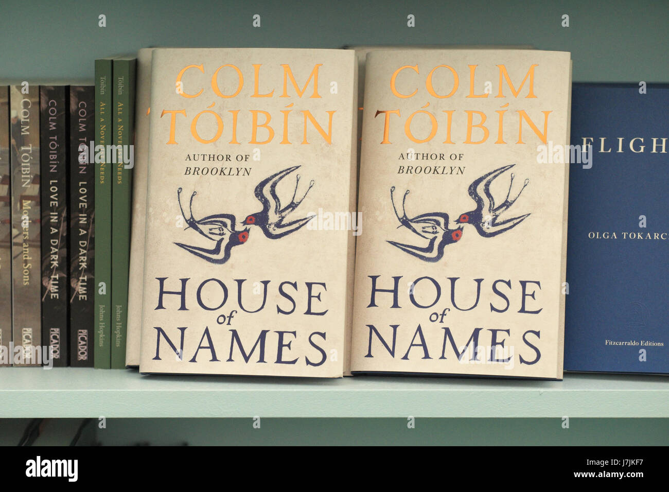 Author Colm Toibin book The House of Names Stock Photo Alamy