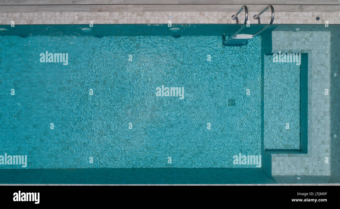 Top view of outdoor swimming pool Stock Photo - Alamy