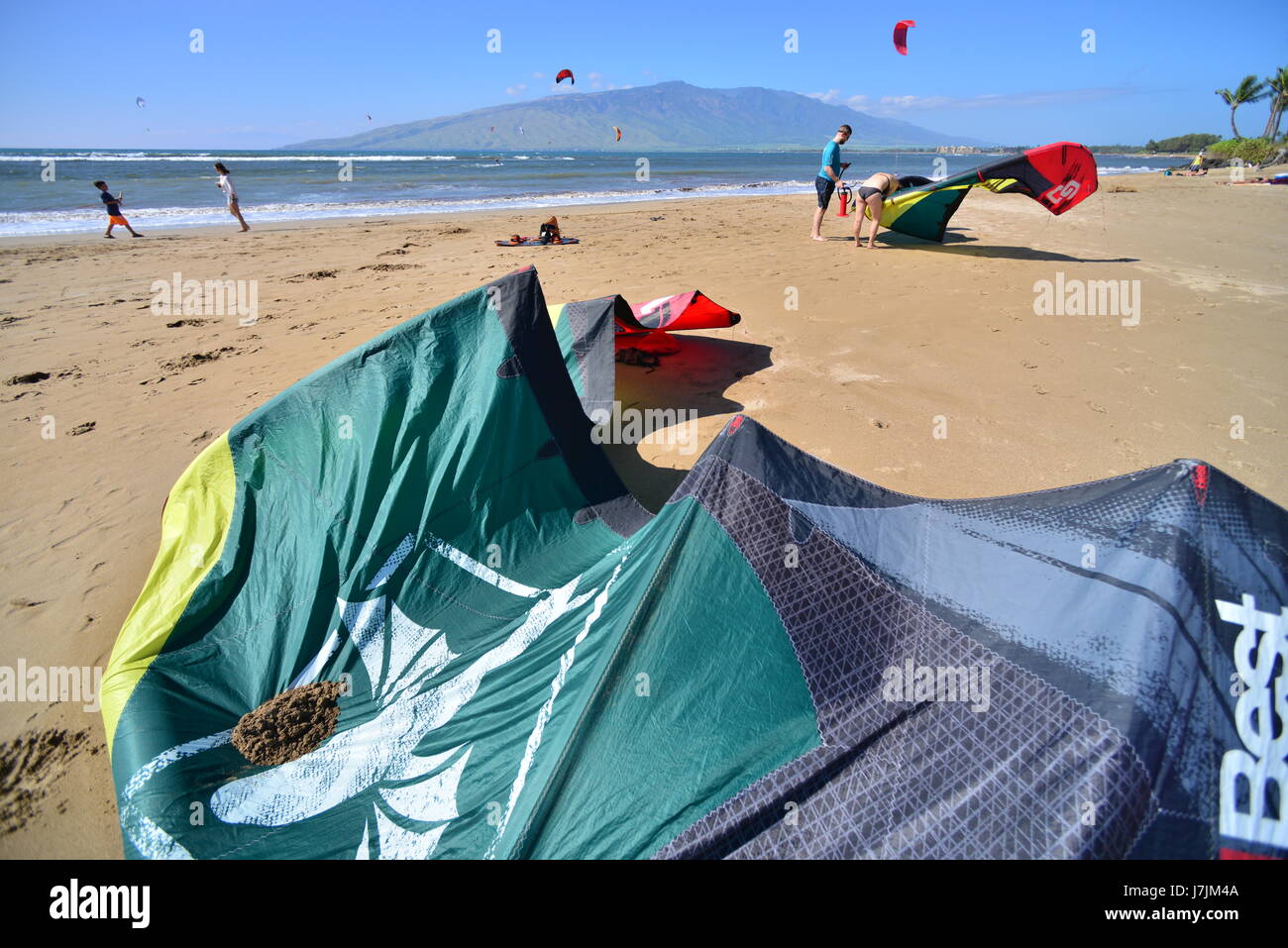 Surfing & Kite surfing are popular recreations on Maui in Hawaii. The