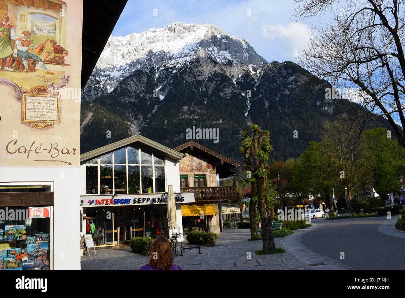 Mittenwald, Bavaria, Germany. Karwendel Mountain on background Stock Photo