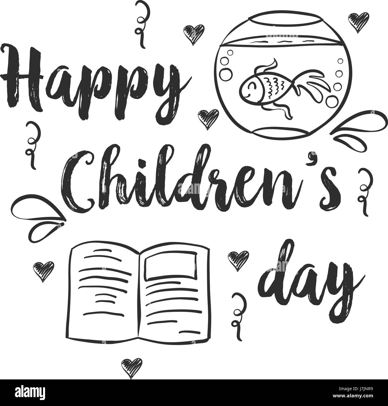 Happy Children's Day Coloring Pages Graphic by Pro Designer · Creative  Fabrica