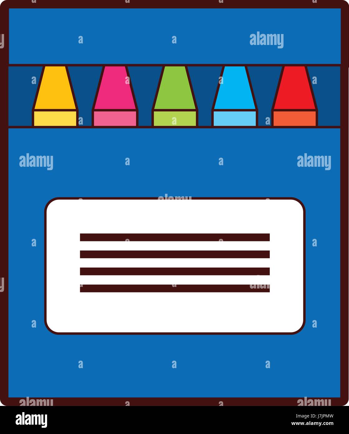 set crayons box icon Stock Vector Image & Art Alamy