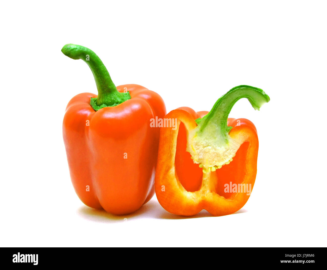 orange peppers Stock Photo