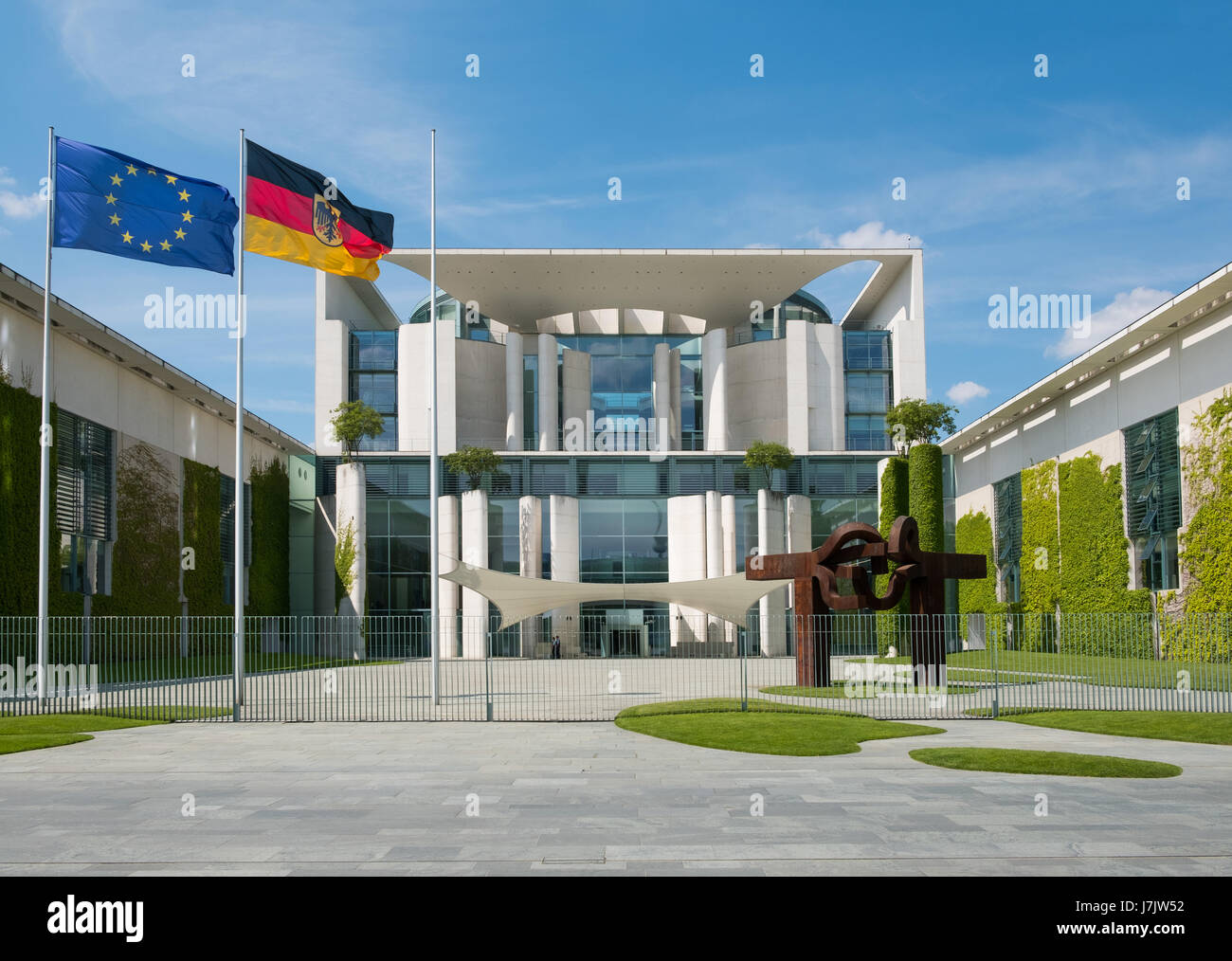 Berlin, Germany - may 23, 2017: The German Chancellery building in Berlin. Stock Photo