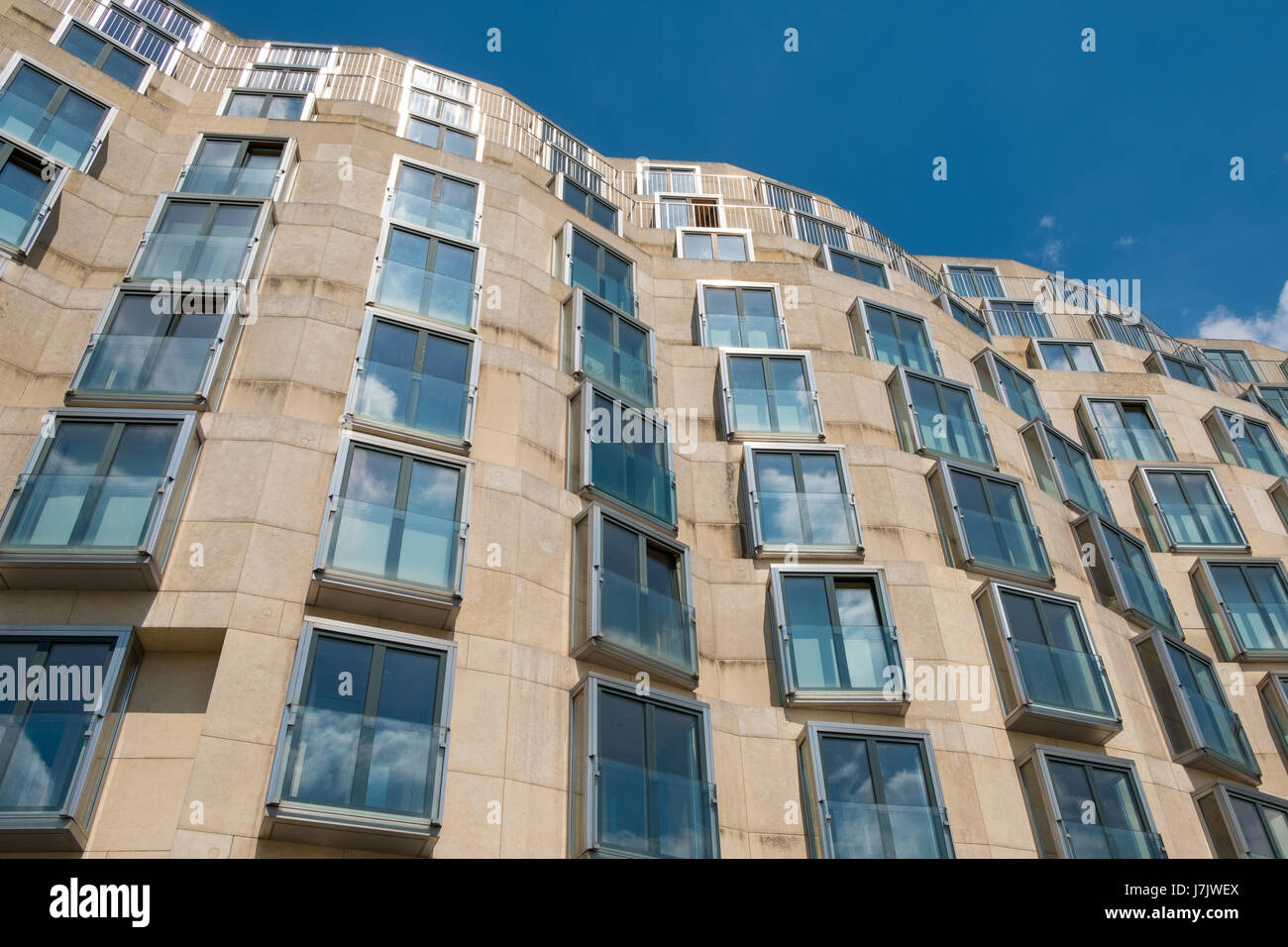 Berlin, Germany - may 23, 2017: The facade of the DZ Bank building located at Pariser Platz 3 in Berlin. It is an office, conference, and residential  Stock Photo