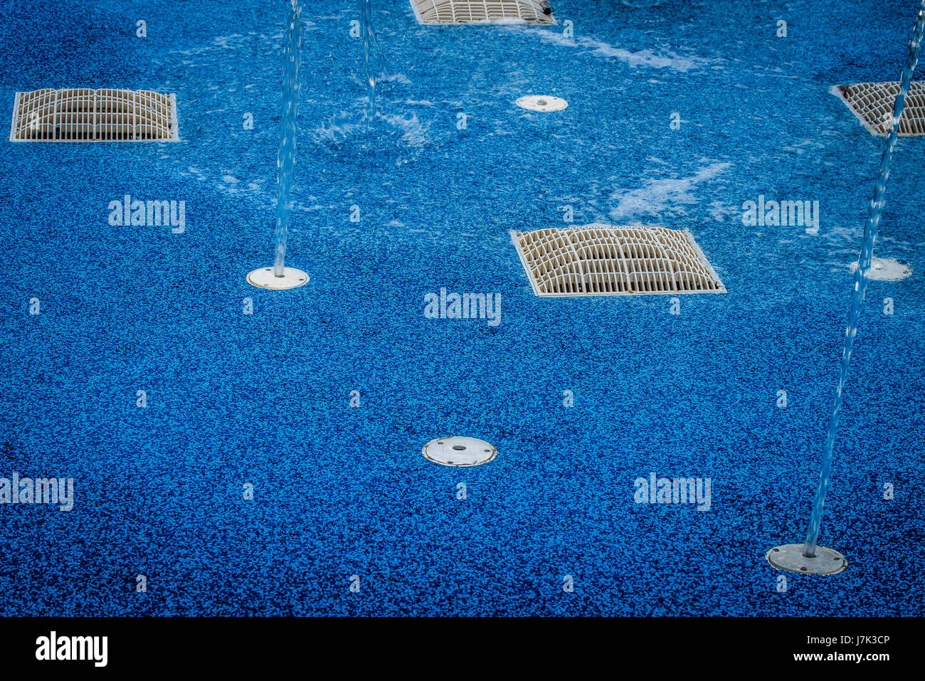 Water spots in hotel wading pool Stock Photo Alamy