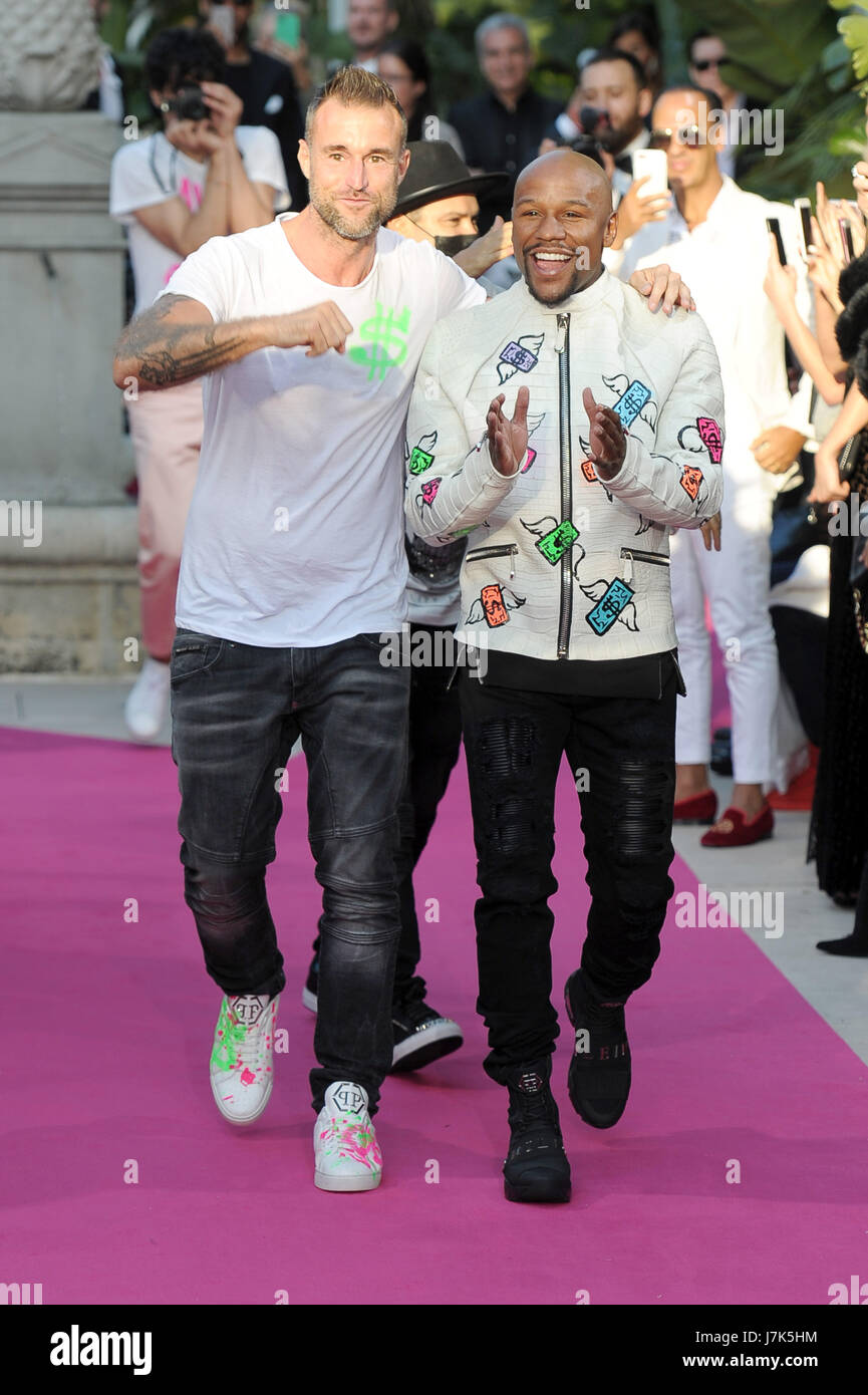 70th Cannes Film Festival 17 Philipp Plein Cruise Show 18 Fashion Show Pictured Philippe Plein Floyd Mayweather Stock Photo Alamy