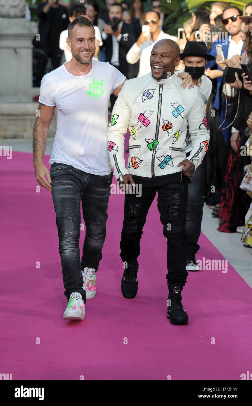 70th Cannes Film Festival 2017, Philipp Plein Cruise Show 2018- Fashion  Show Pictured : Philippe Plein, Floyd Mayweather Stock Photo - Alamy