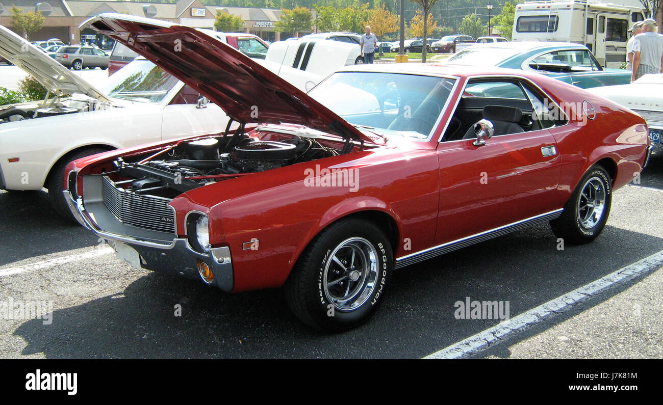 1969 AMC AMX red 2010 MD aleftfront Stock Photo