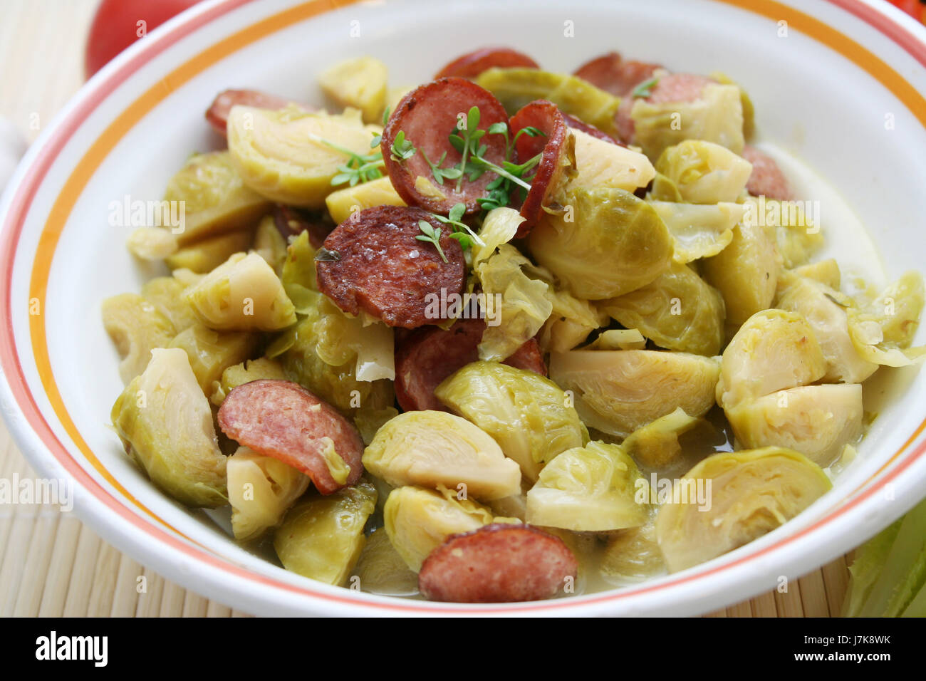 vegetable cabbage brussels sprouts mulligan fresh healthy food aliment Stock Photo