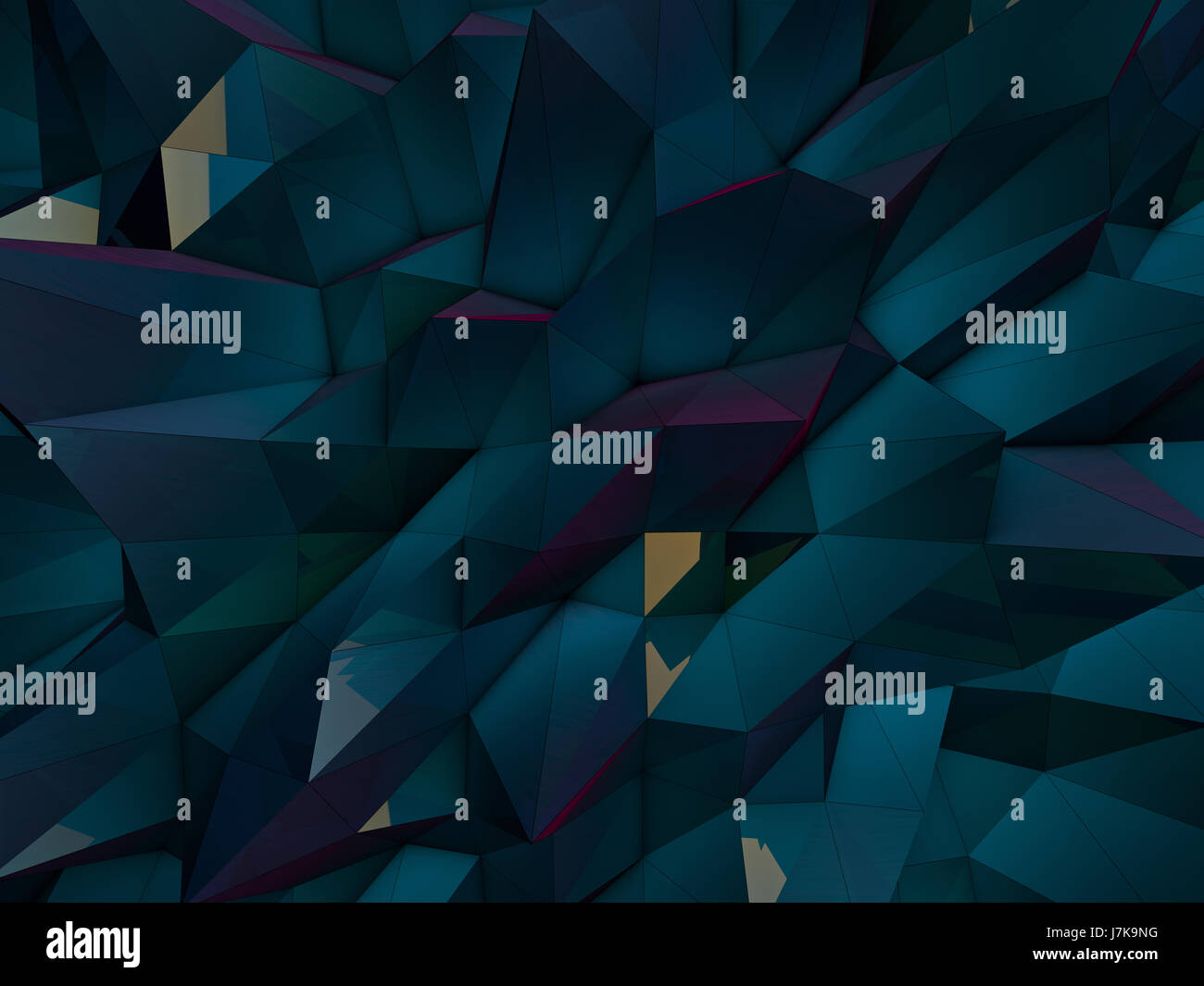 Abstract Polygonal Background, Top View Stock Photo