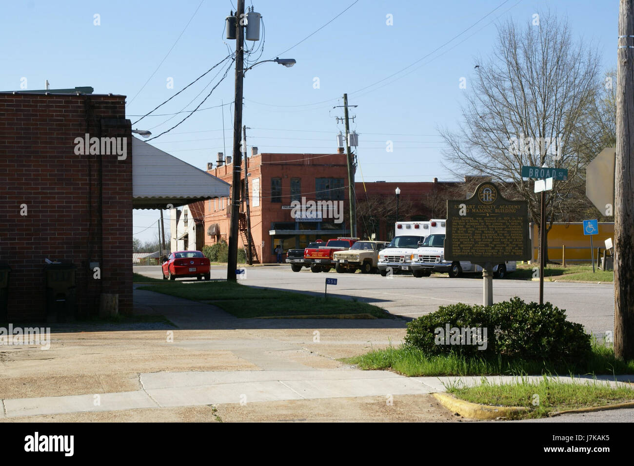 2011.03.12.094716 Martin Luther King Drive Lumpkin Georgia USA Stock Photo