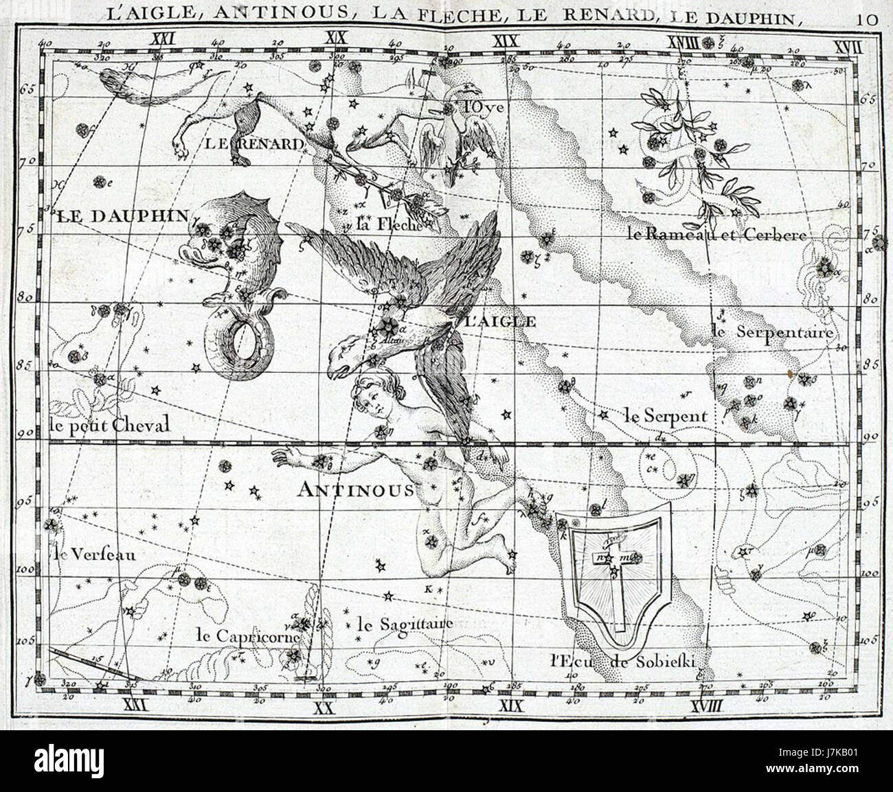 Historical map of stars chart hi-res stock photography and Historical map of stars chart hi-res stock photography and