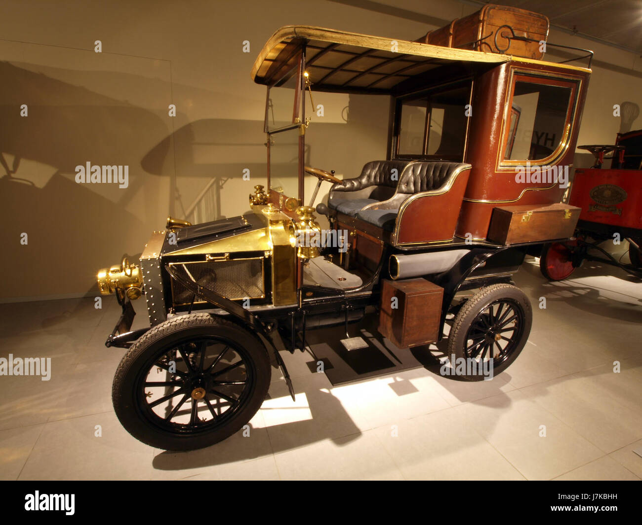 1903 White Model C Steam Car Demi Limousine photo22 Stock Photo