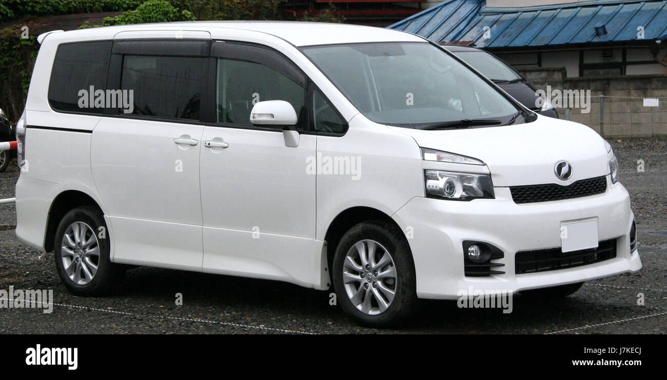 The 2010 Toyota Voxy Z(S) is a compact minivan featuring advanced features for convenience and safety. Stock Photo